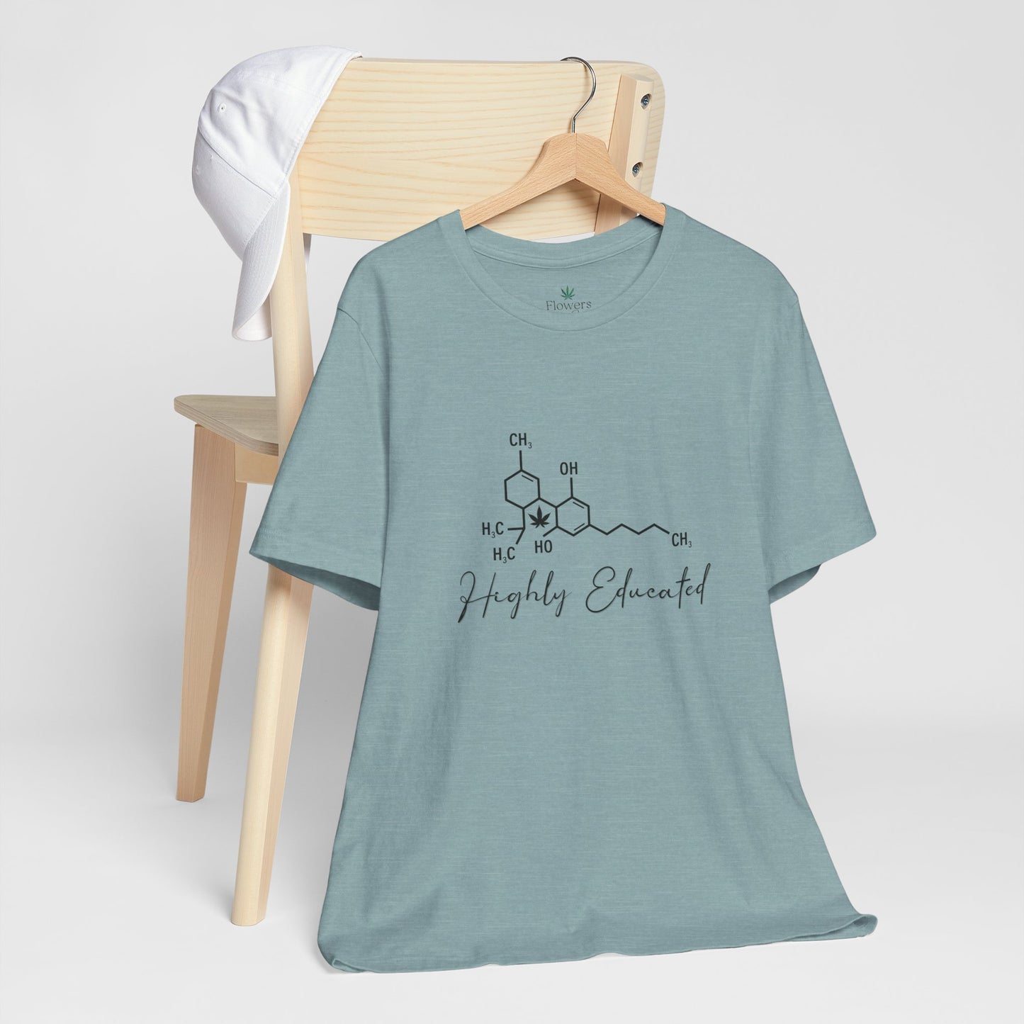 Stoner Pun Tee, Cannabis Chemistry Shirt, Highly Educated Tshirt, Funny Weed Top, Unisex Stoner Gift, 420 Apparel