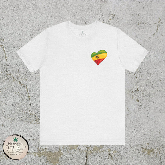 Rasta T-Shirt, Weed Smokers Tee, 420 Shirt, Unisex Jersey Short Sleeve Tee, Casual Stoner Apparel, 420 Somewhere, Rasta Holiday T-shirt