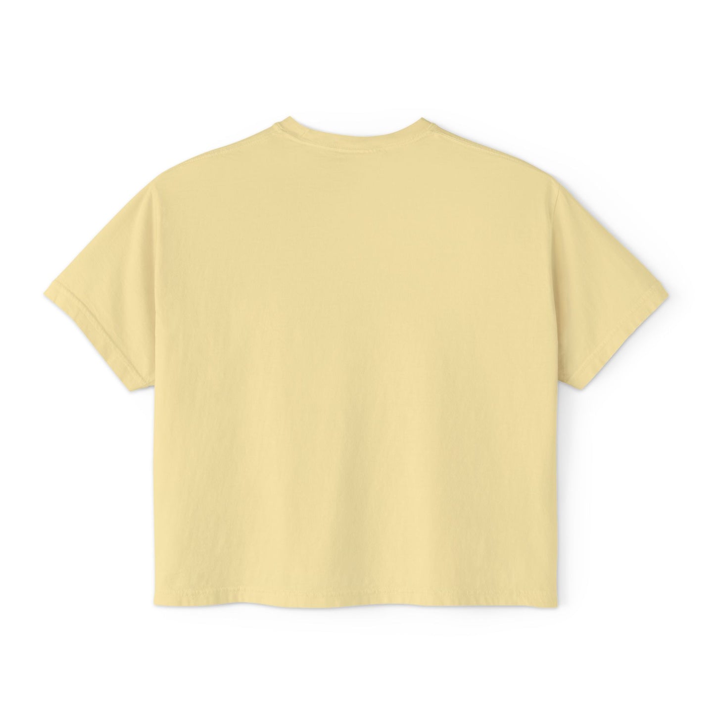 Beachy Women's Boxy Tee, Crop Tshirt, Beach Theme Shirt, Summer Vibes Top, Vacation Apparel