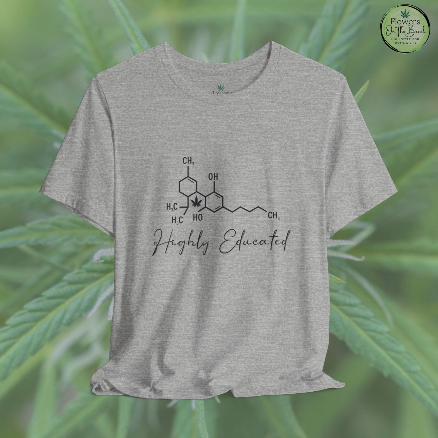 Stoner Pun Tee, Cannabis Chemistry Shirt, Highly Educated Tshirt, Funny Weed Top, Unisex Stoner Gift, 420 Apparel