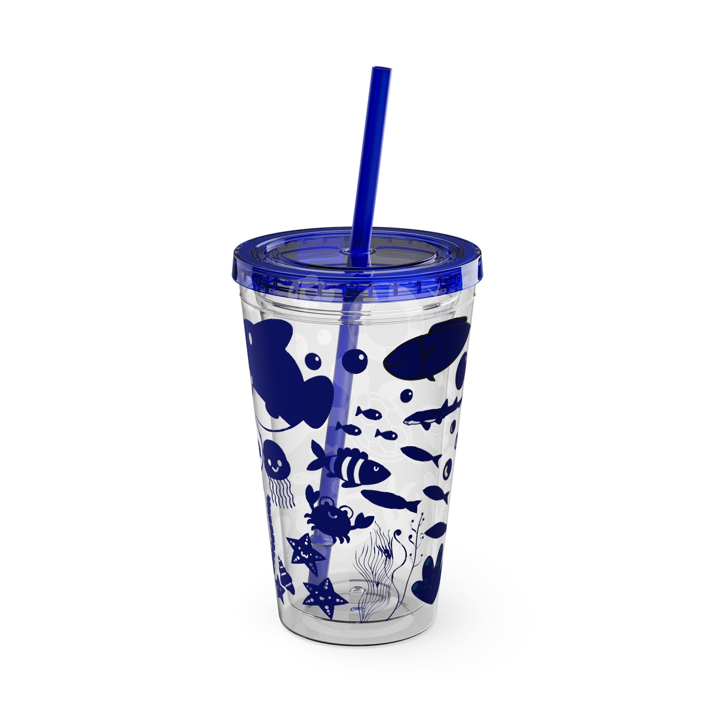 Personalized Kids 16 oz Tumbler with Straw, Kids Who Love Oceans Cup, Personalized Kids Gift