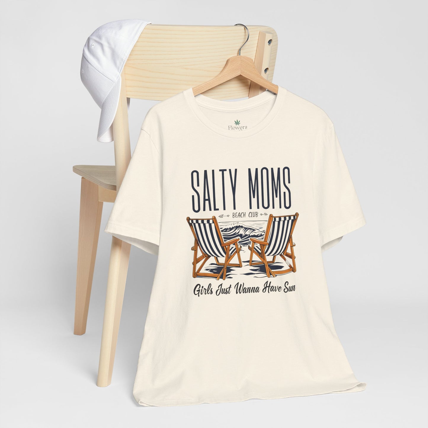 Salty Moms Beach Club Tee, Beachy Mom Tshirt, Beach Mom Theme Shirt, Coastal Mom Apparel, Gift for Mom, Beach Lover Mom