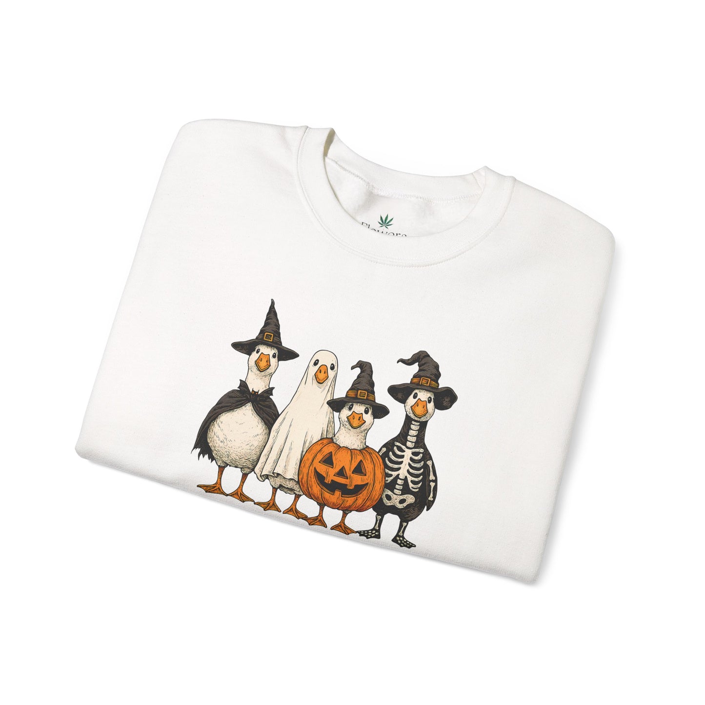 Cute Halloween Crewneck, Halloween Duck, Spooky Halloween Crewneck Sweatshirt, Funny Halloween Attire, Unisex Sweater for Fall, Cozy Sweatshirt, Pumpkin Decor
