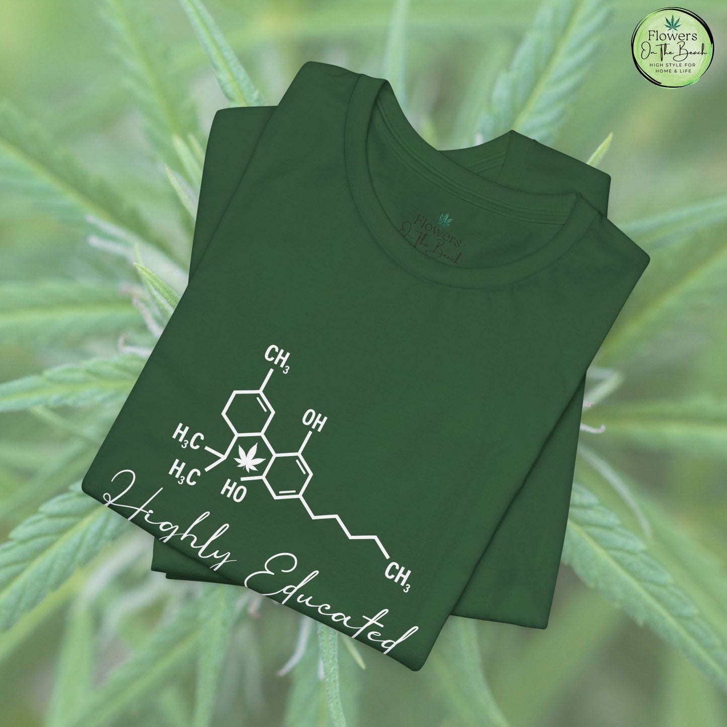 Stoner Pun Tee, Cannabis Chemistry Shirt, Highly Educated Tshirt, Funny Weed Top, Unisex Stoner Gift, 420 Apparel