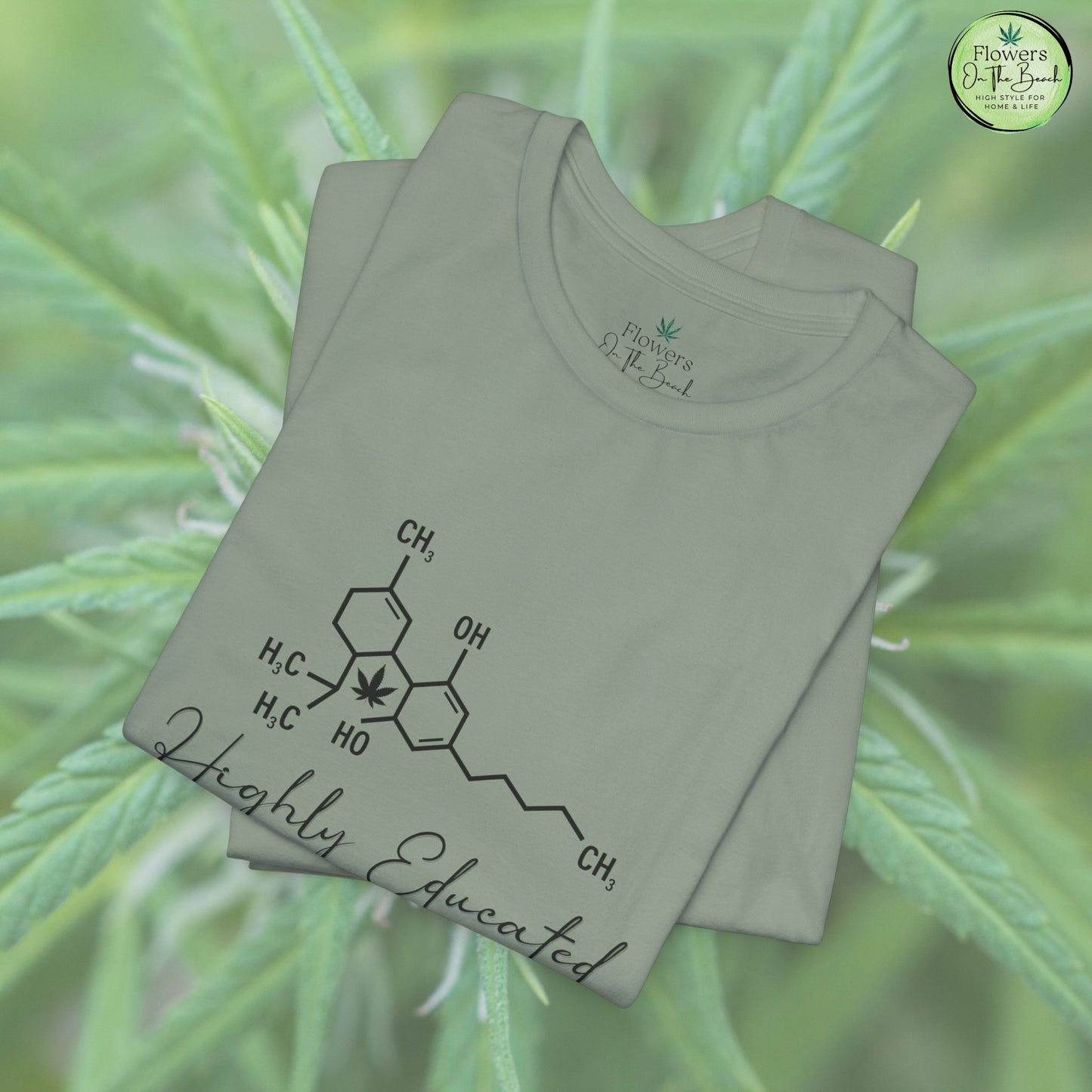Stoner Pun Tee, Cannabis Chemistry Shirt, Highly Educated Tshirt, Funny Weed Top, Unisex Stoner Gift, 420 Apparel