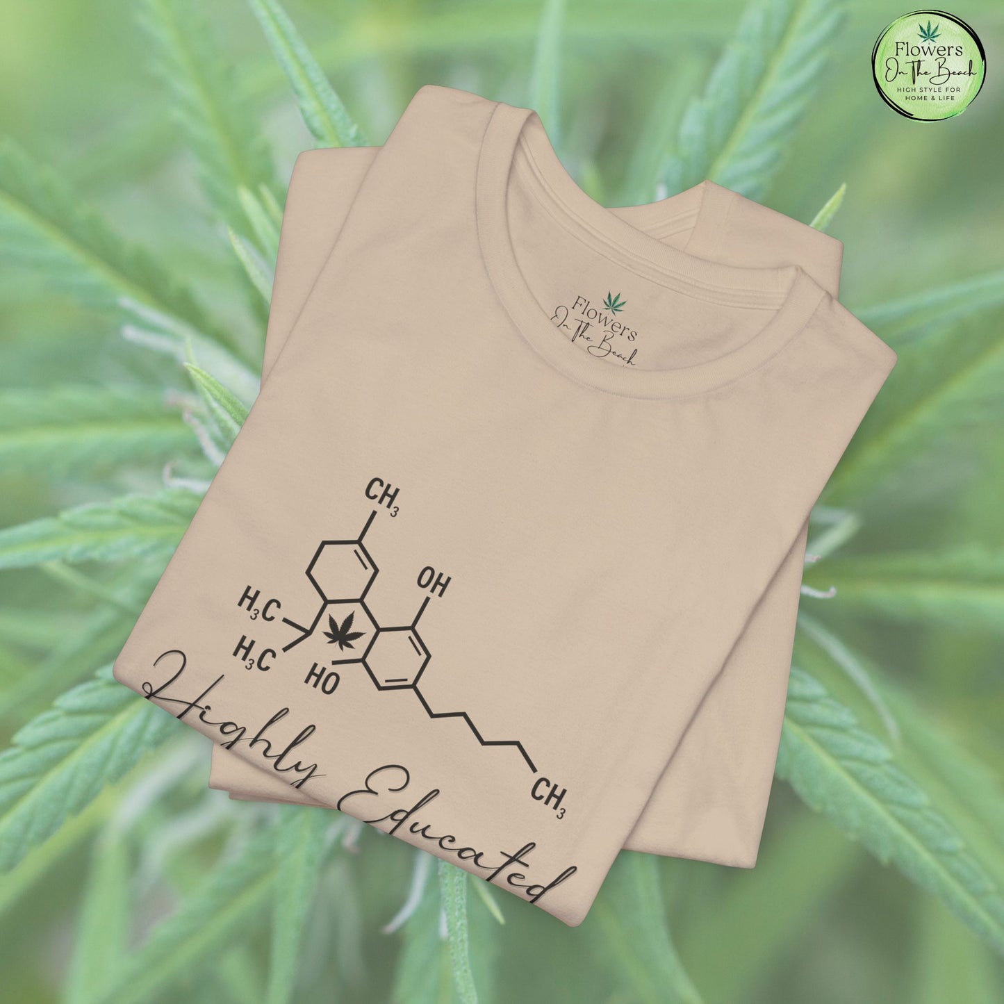 Stoner Pun Tee, Cannabis Chemistry Shirt, Highly Educated Tshirt, Funny Weed Top, Unisex Stoner Gift, 420 Apparel