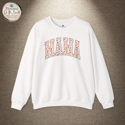 Fall Vibes Mama Letters Sweatshirt, Fall Mom Sweatshirt, Gift for Mom, August Mama, Mama Varsity Fall, Mama Sweatshirt