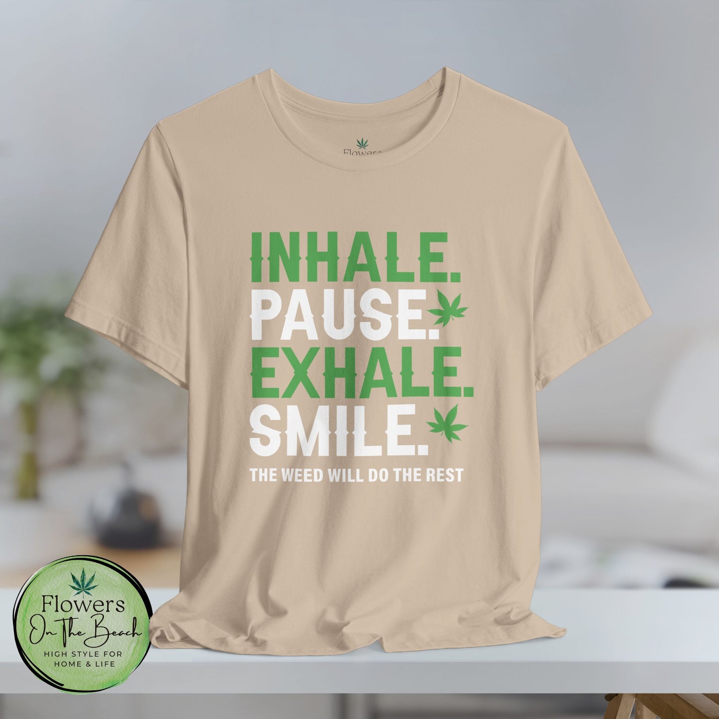 Stoner T-Shirt, Cannabis Tee, Weed Shirt, Marijuana Top, Chill Vibes Unisex Jersey Short Sleeve Tee