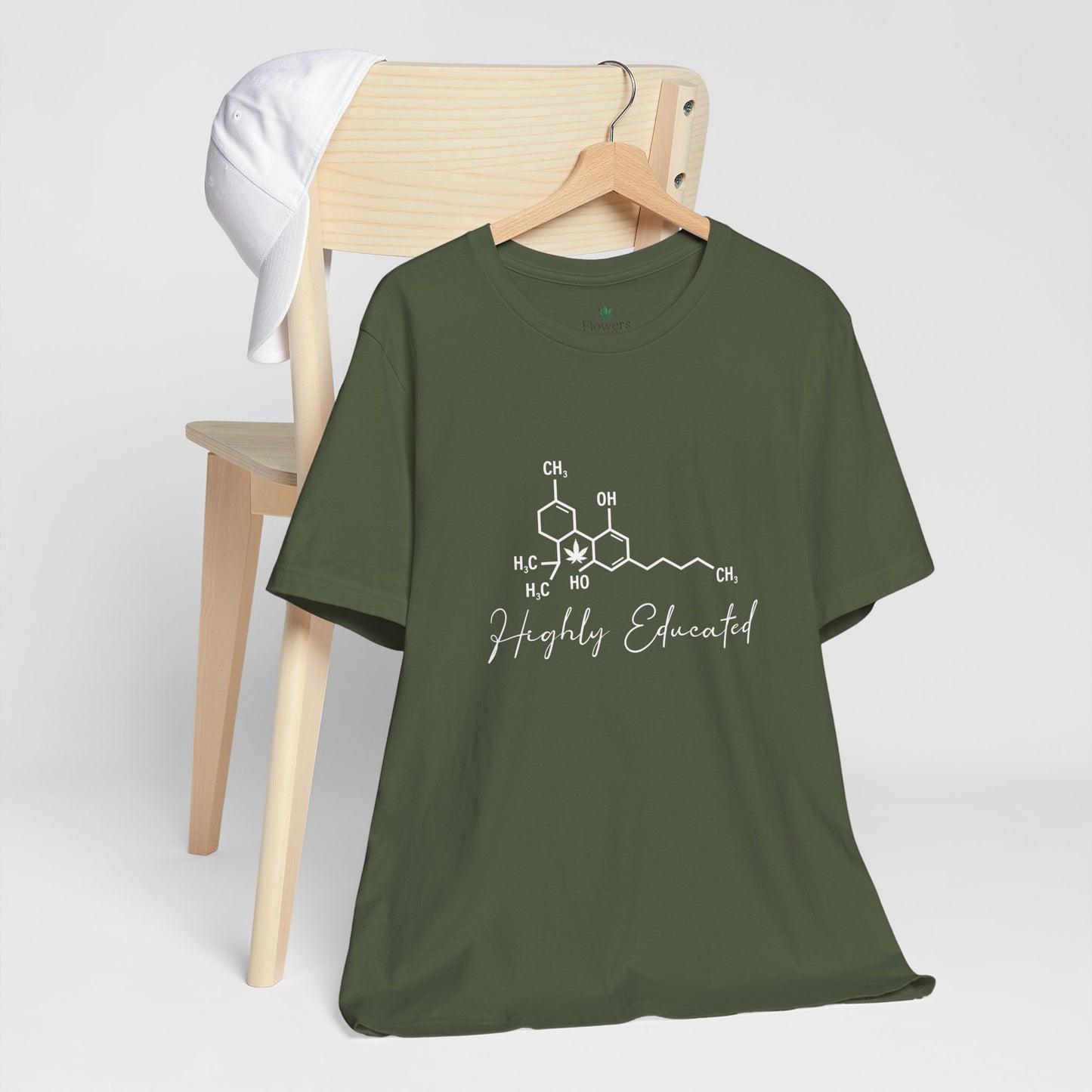 Stoner Pun Tee, Cannabis Chemistry Shirt, Highly Educated Tshirt, Funny Weed Top, Unisex Stoner Gift, 420 Apparel