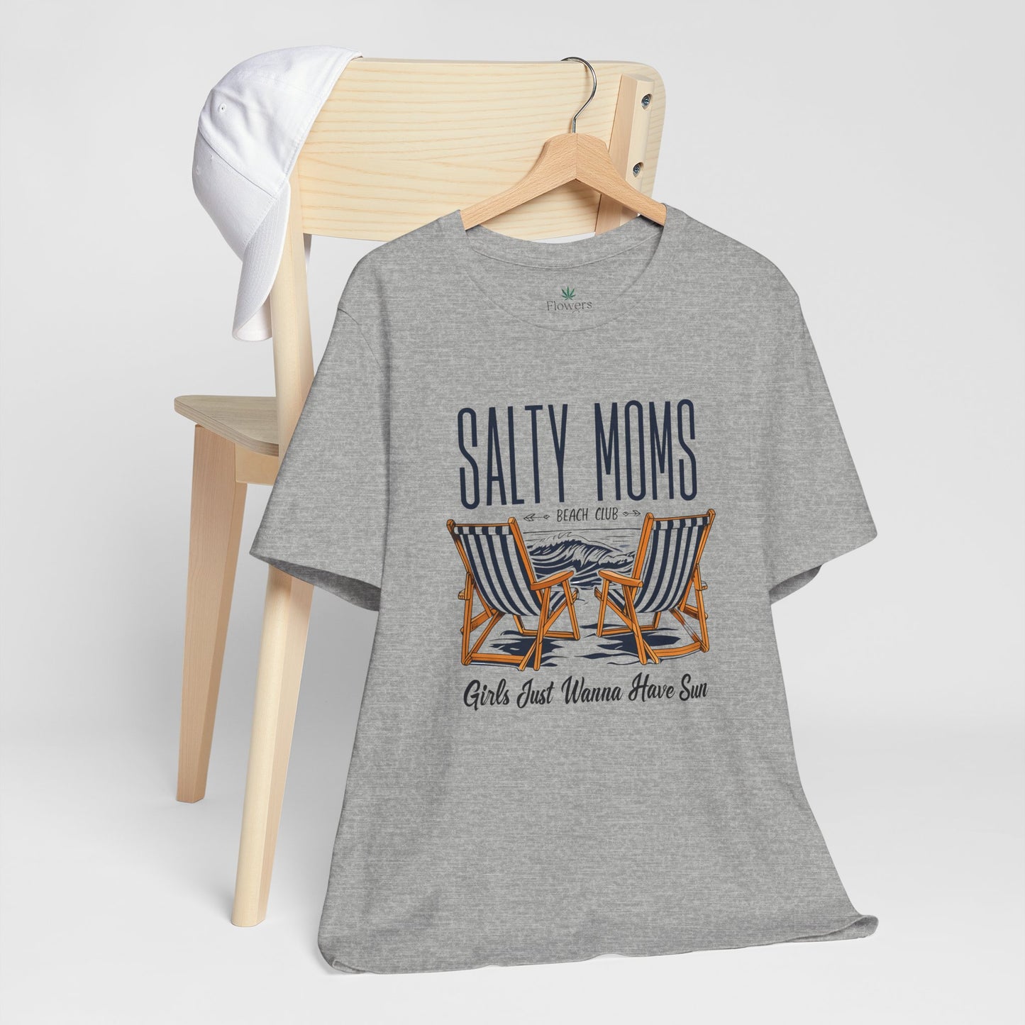Salty Moms Beach Club Tee, Beachy Mom Tshirt, Beach Mom Theme Shirt, Coastal Mom Apparel, Gift for Mom, Beach Lover Mom