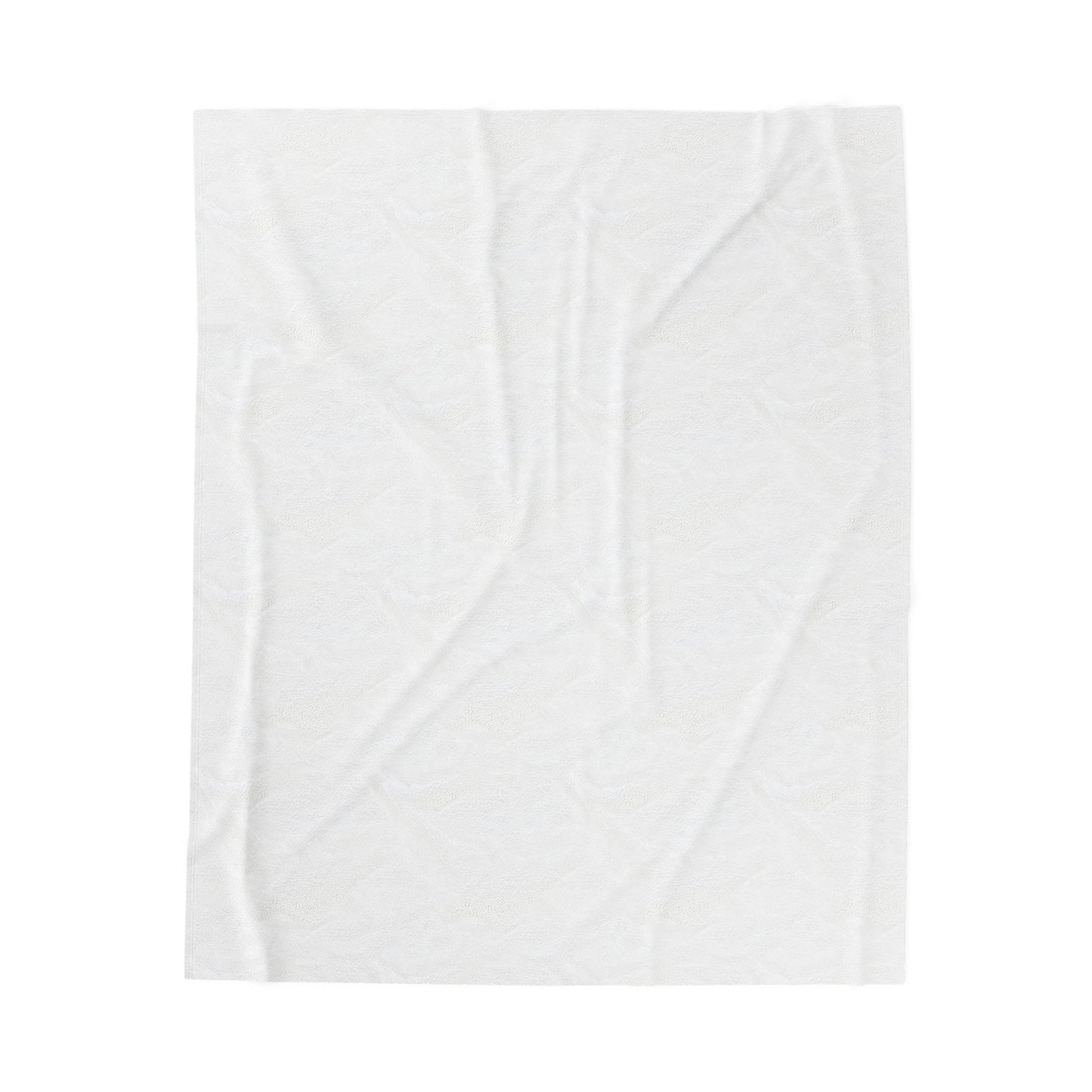 Velveteen Plush Blanket, Sandy Colored with Green Starfish, Beachy Design
