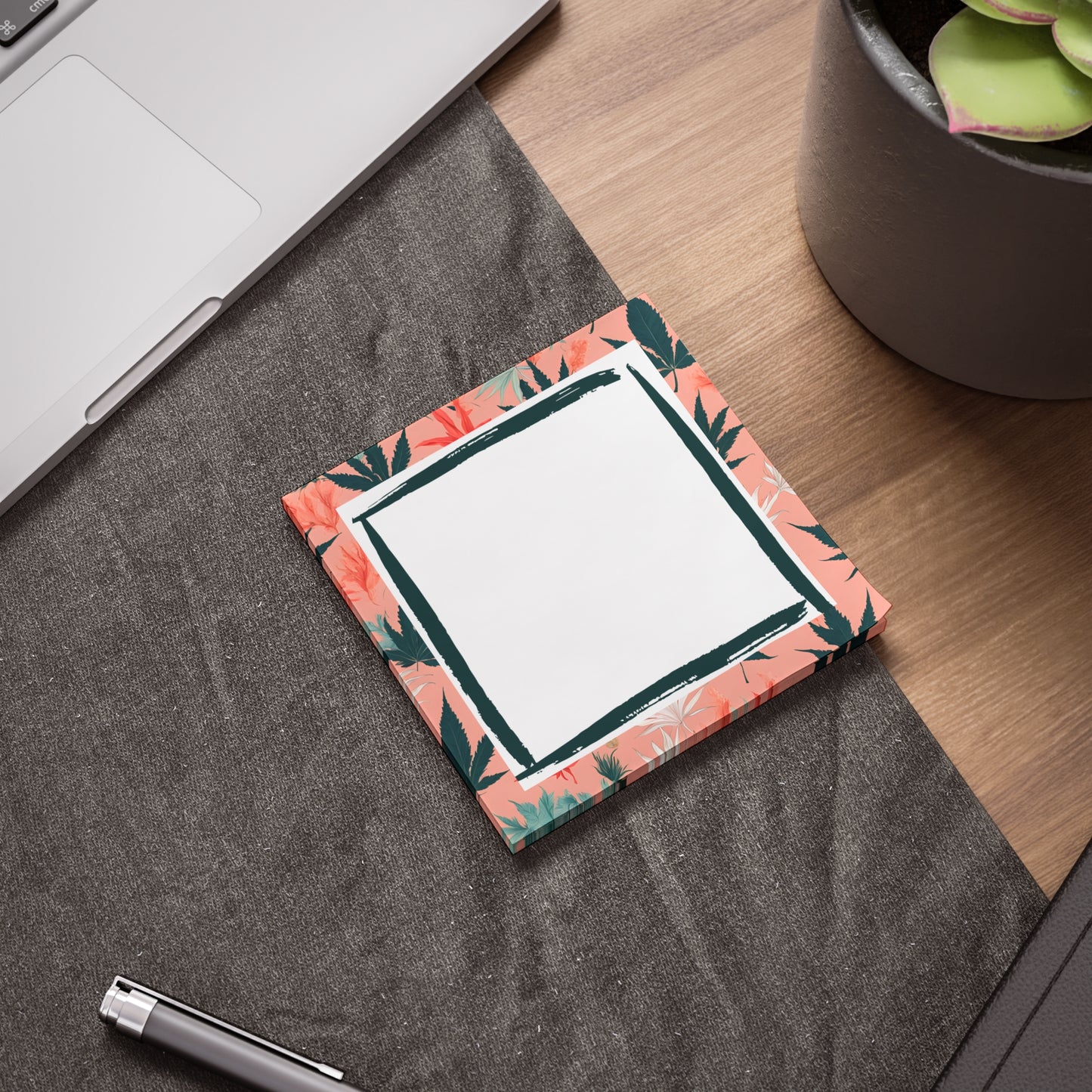 Stylish Cannabis-Inspired Post-its, Classy & Chill Sticky Notes for Anywhere, Marijuana Design, Stoner Stocking Stuffers