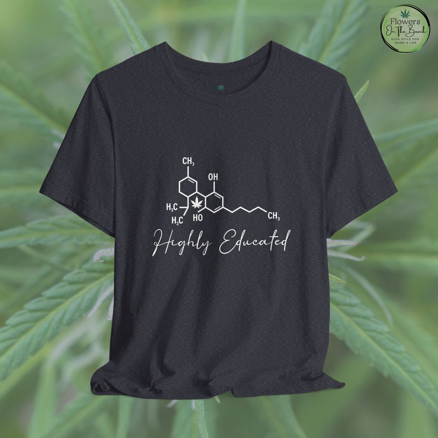 Stoner Pun Tee, Cannabis Chemistry Shirt, Highly Educated Tshirt, Funny Weed Top, Unisex Stoner Gift, 420 Apparel