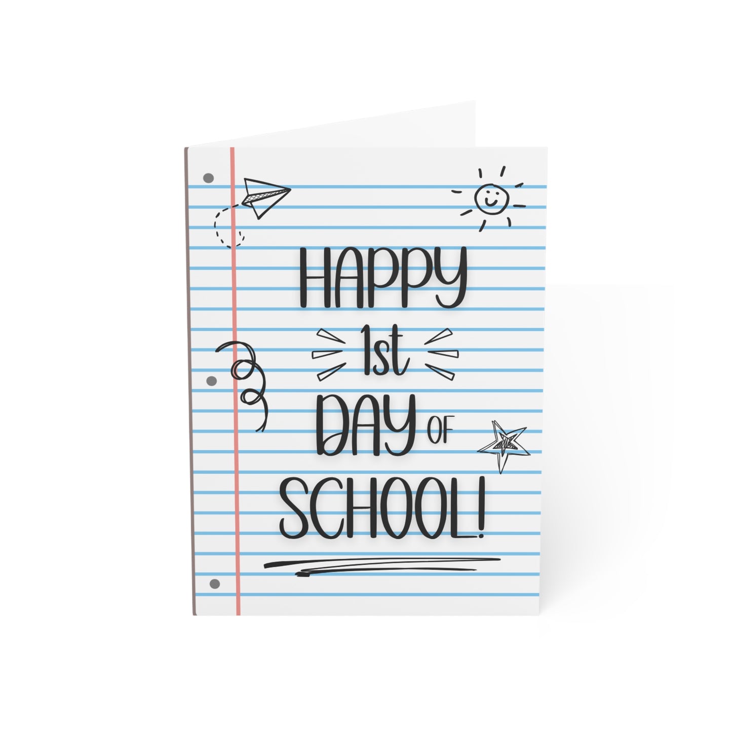 Blank Note Cards, First Day Of School Card, Teacher Appreciation Card, School Year Card, Gift for First School Day