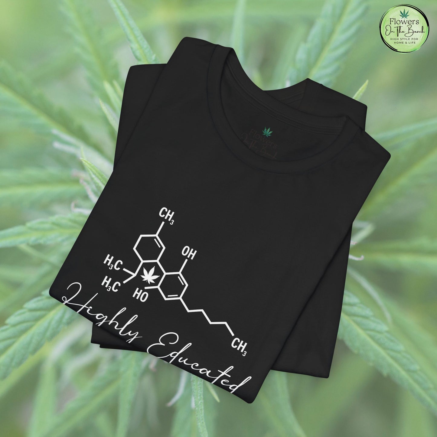 Stoner Pun Tee, Cannabis Chemistry Shirt, Highly Educated Tshirt, Funny Weed Top, Unisex Stoner Gift, 420 Apparel