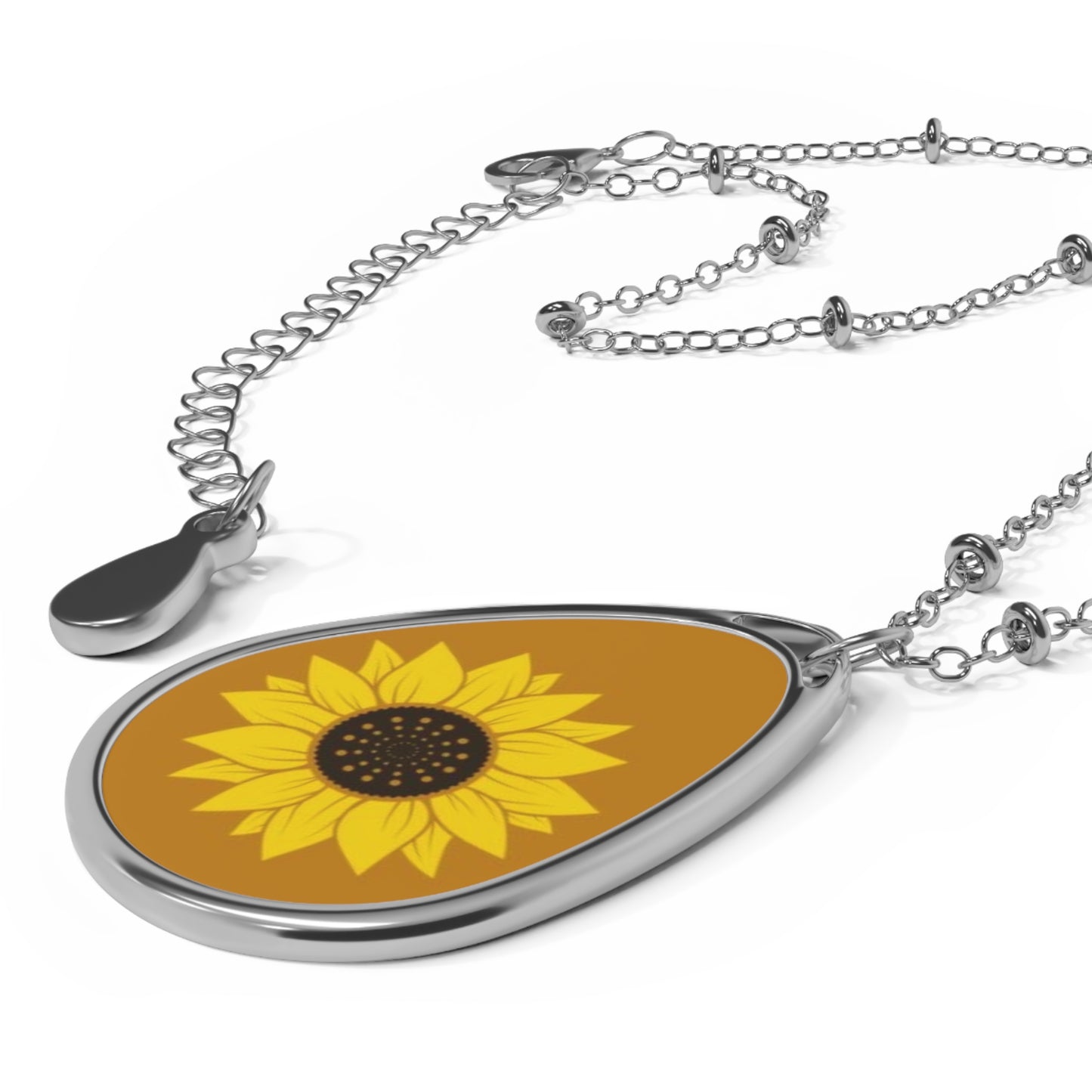 Sunflower Necklace, Sunflower Girl Gift, Cheerful Gift for Woman, Flower Gift for Mom, Sister Sunflower Necklace Gift