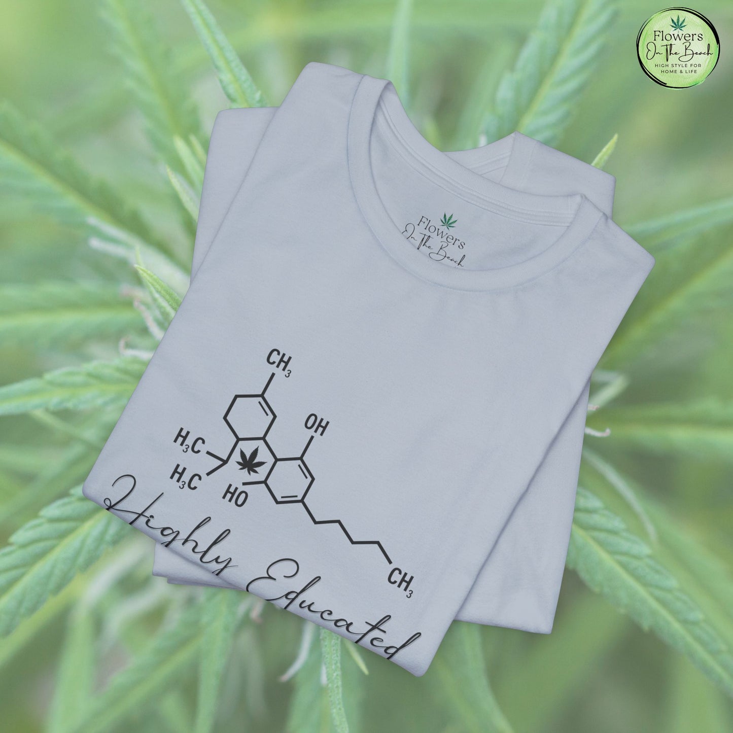 Stoner Pun Tee, Cannabis Chemistry Shirt, Highly Educated Tshirt, Funny Weed Top, Unisex Stoner Gift, 420 Apparel