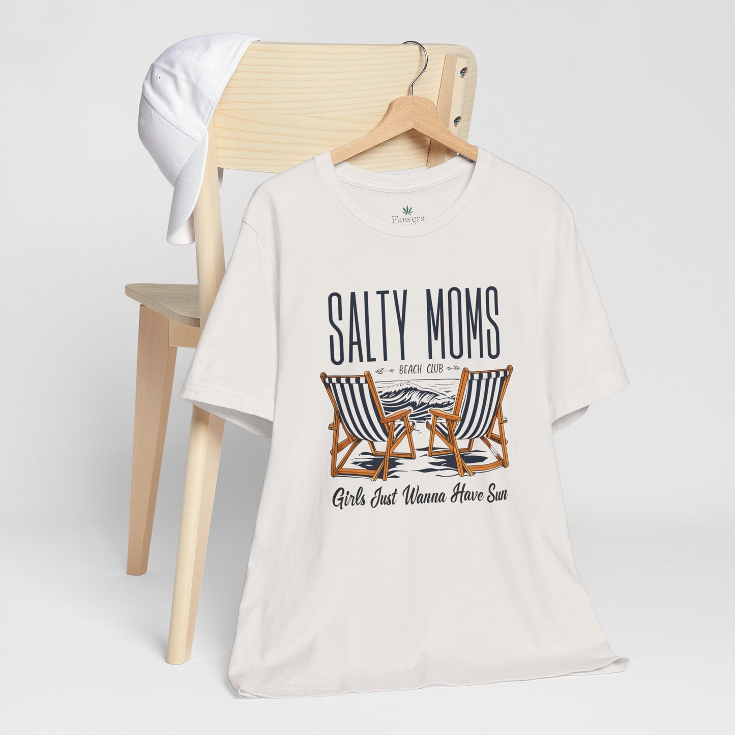 Salty Moms Beach Club Tee, Beachy Mom Tshirt, Beach Mom Theme Shirt, Coastal Mom Apparel, Gift for Mom, Beach Lover Mom