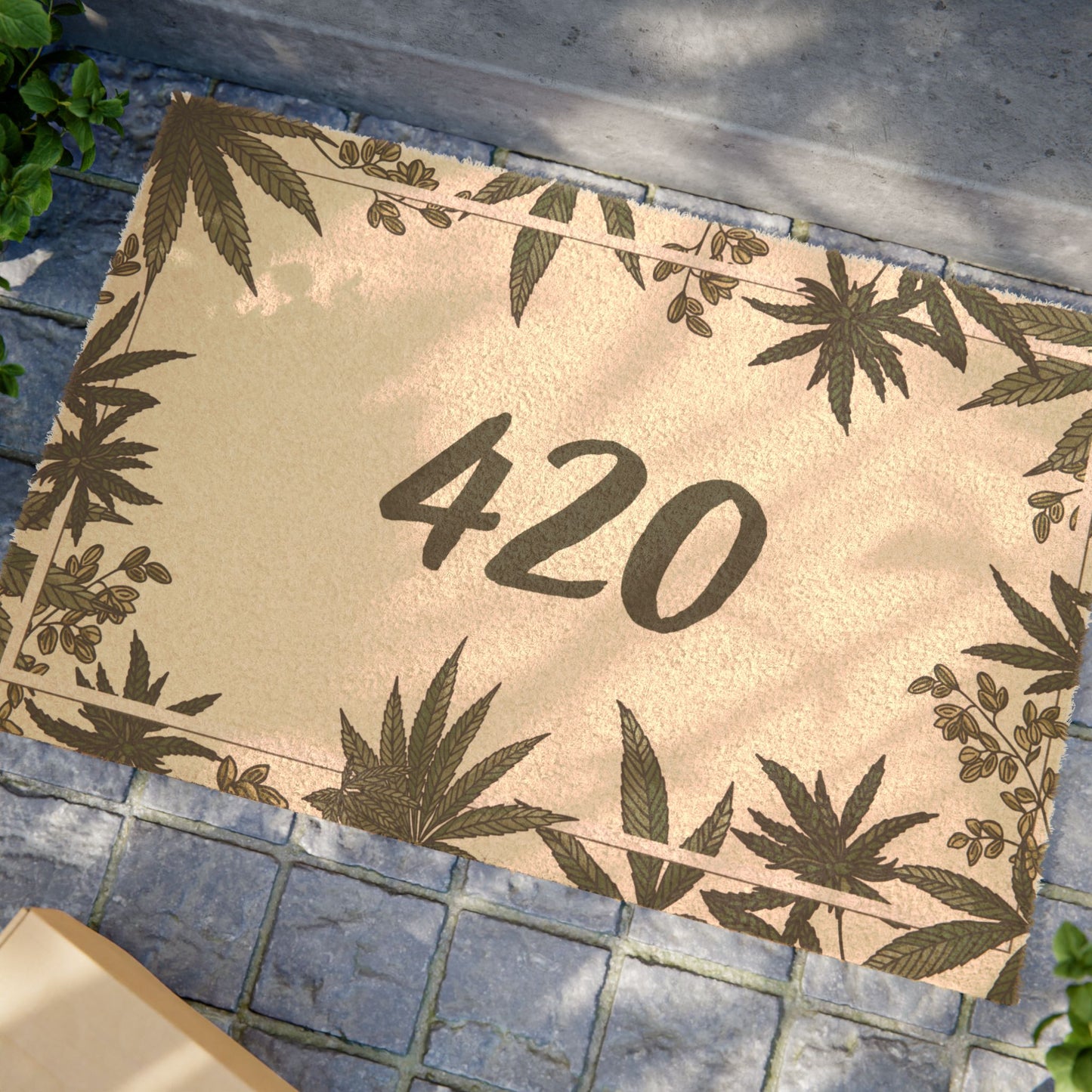 Doormat - Unique Cannabis-Inspired Welcome Mat, Stoner 420 Marijuana Lover Gift