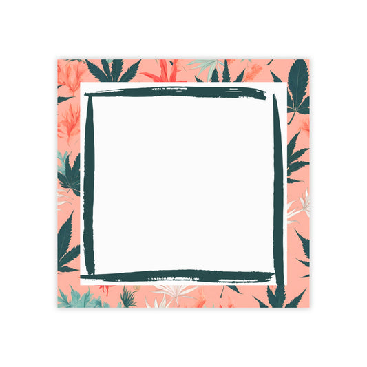 Stylish Cannabis-Inspired Post-its, Classy & Chill Sticky Notes for Anywhere, Marijuana Design, Stoner Stocking Stuffers