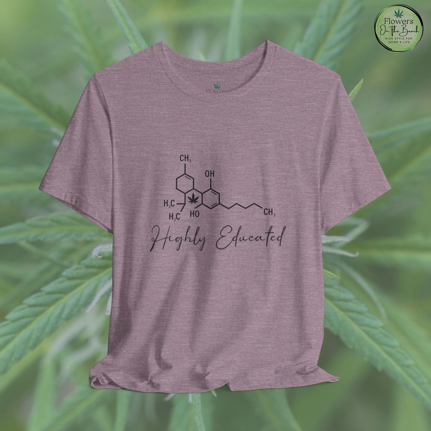 Stoner Pun Tee, Cannabis Chemistry Shirt, Highly Educated Tshirt, Funny Weed Top, Unisex Stoner Gift, 420 Apparel