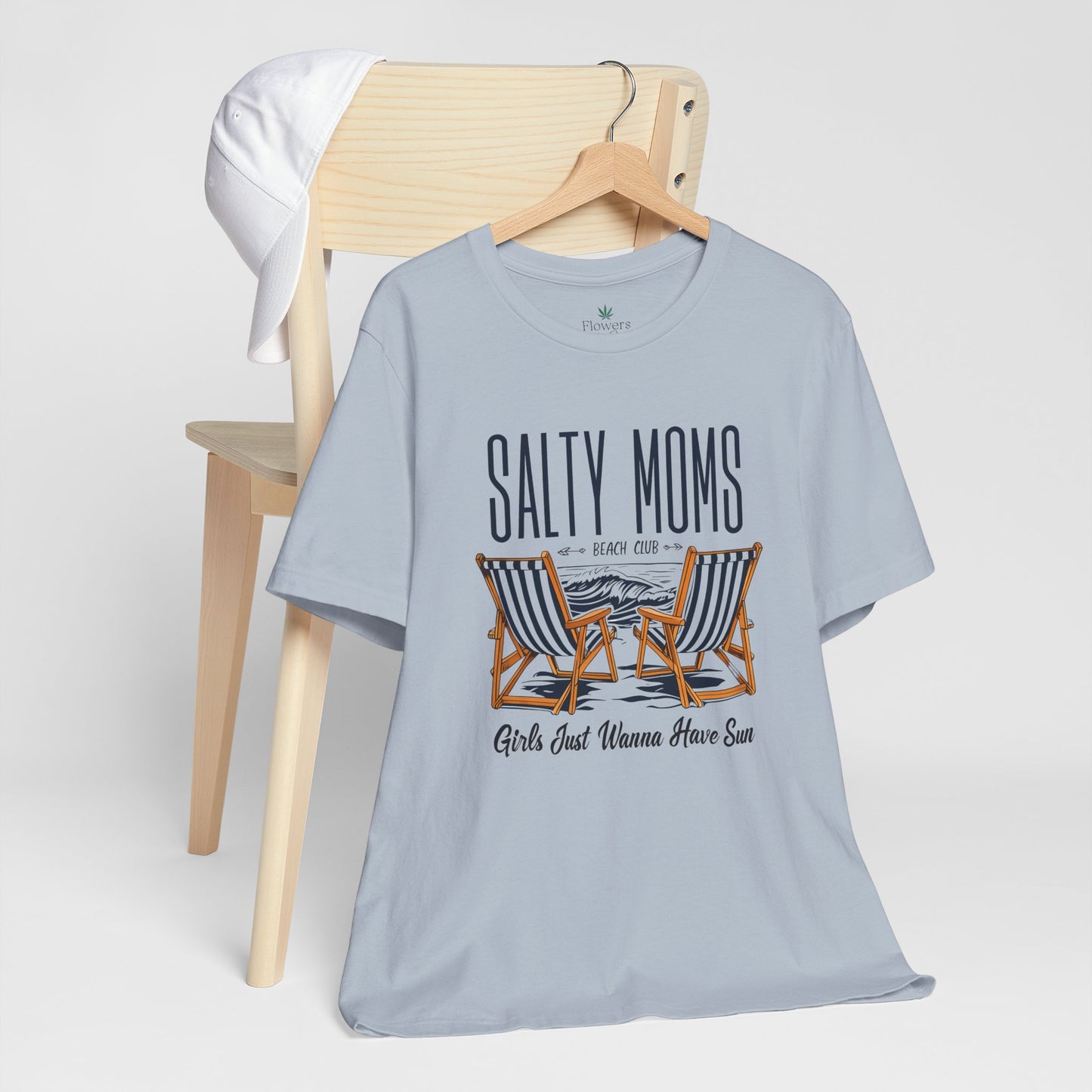 Salty Moms Beach Club Tee, Beachy Mom Tshirt, Beach Mom Theme Shirt, Coastal Mom Apparel, Gift for Mom, Beach Lover Mom