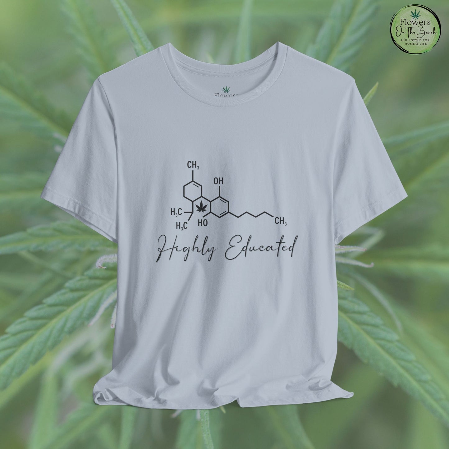 Stoner Pun Tee, Cannabis Chemistry Shirt, Highly Educated Tshirt, Funny Weed Top, Unisex Stoner Gift, 420 Apparel
