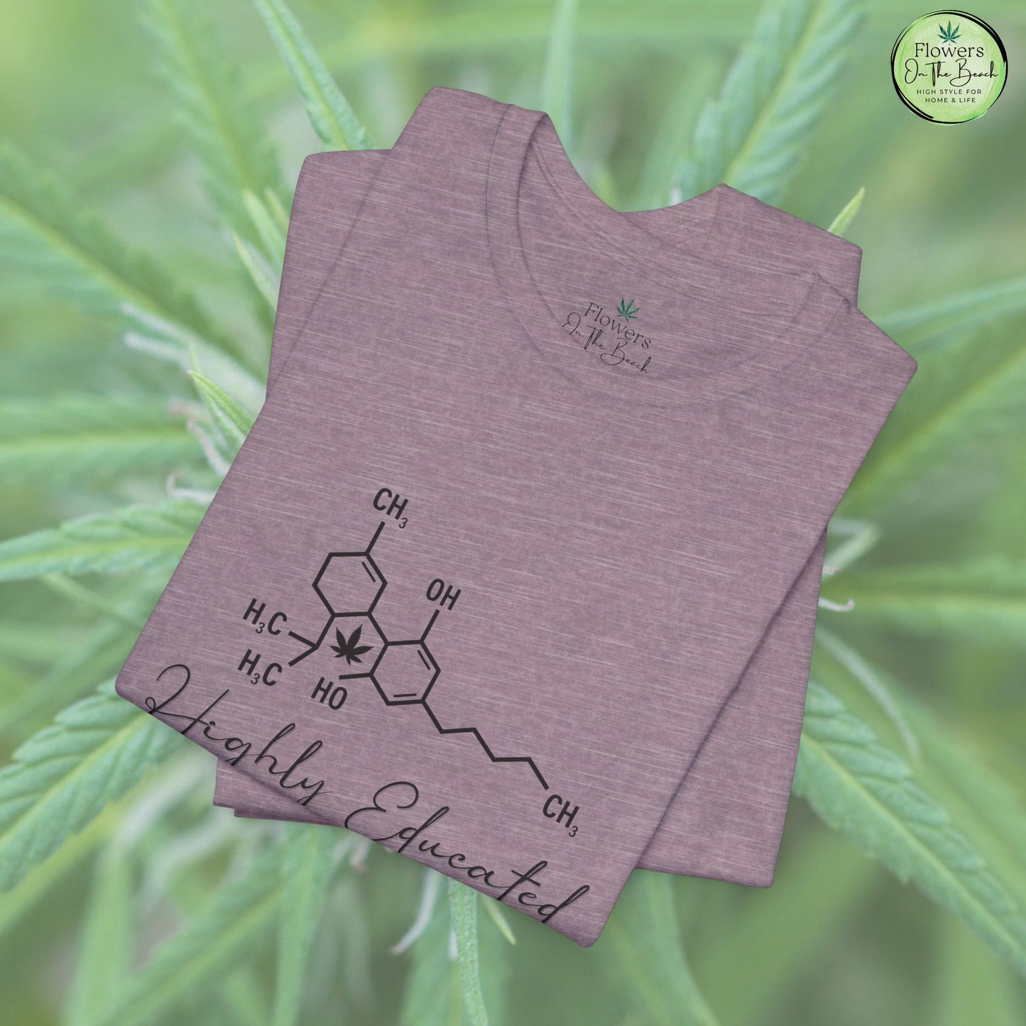 Stoner Pun Tee, Cannabis Chemistry Shirt, Highly Educated Tshirt, Funny Weed Top, Unisex Stoner Gift, 420 Apparel