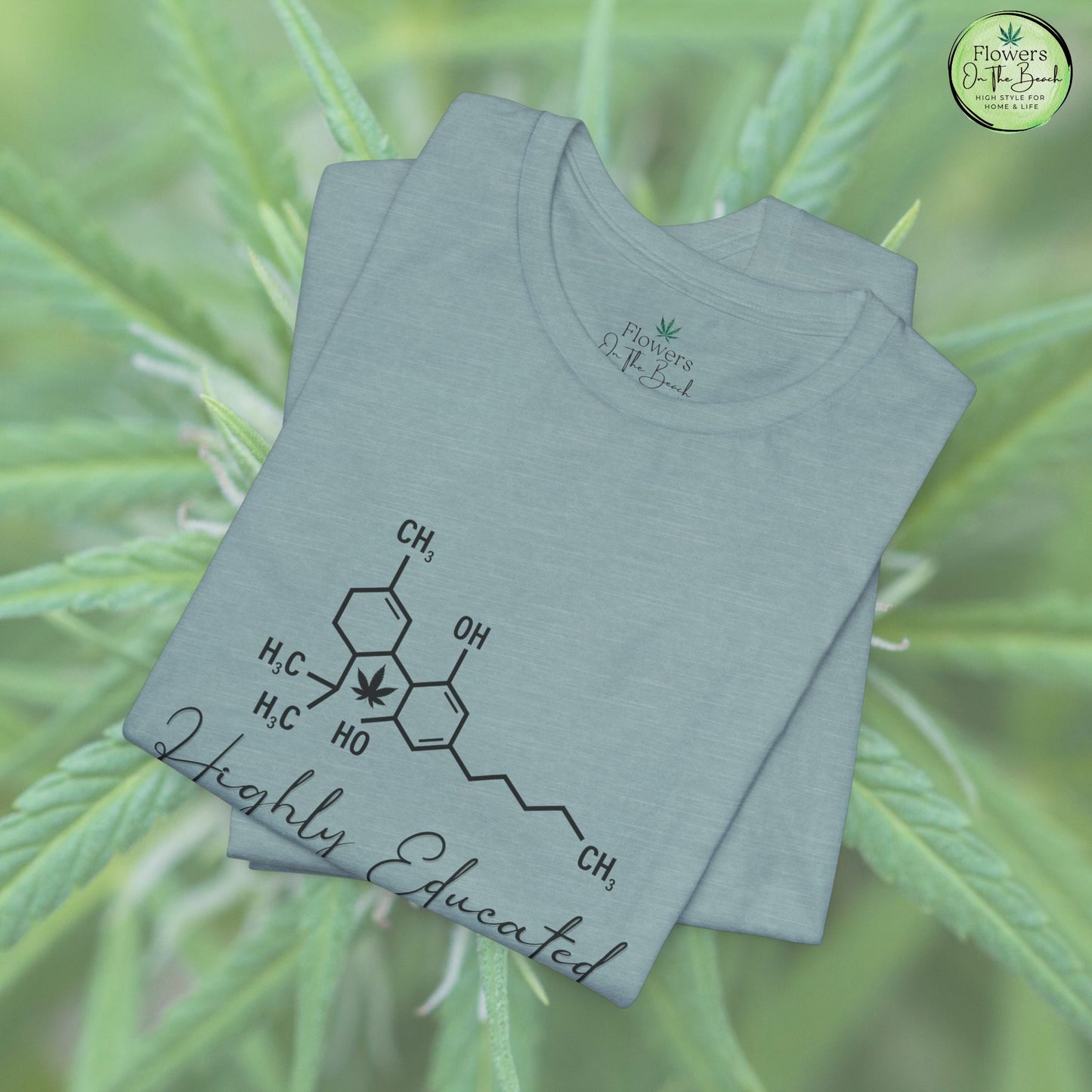 Stoner Pun Tee, Cannabis Chemistry Shirt, Highly Educated Tshirt, Funny Weed Top, Unisex Stoner Gift, 420 Apparel