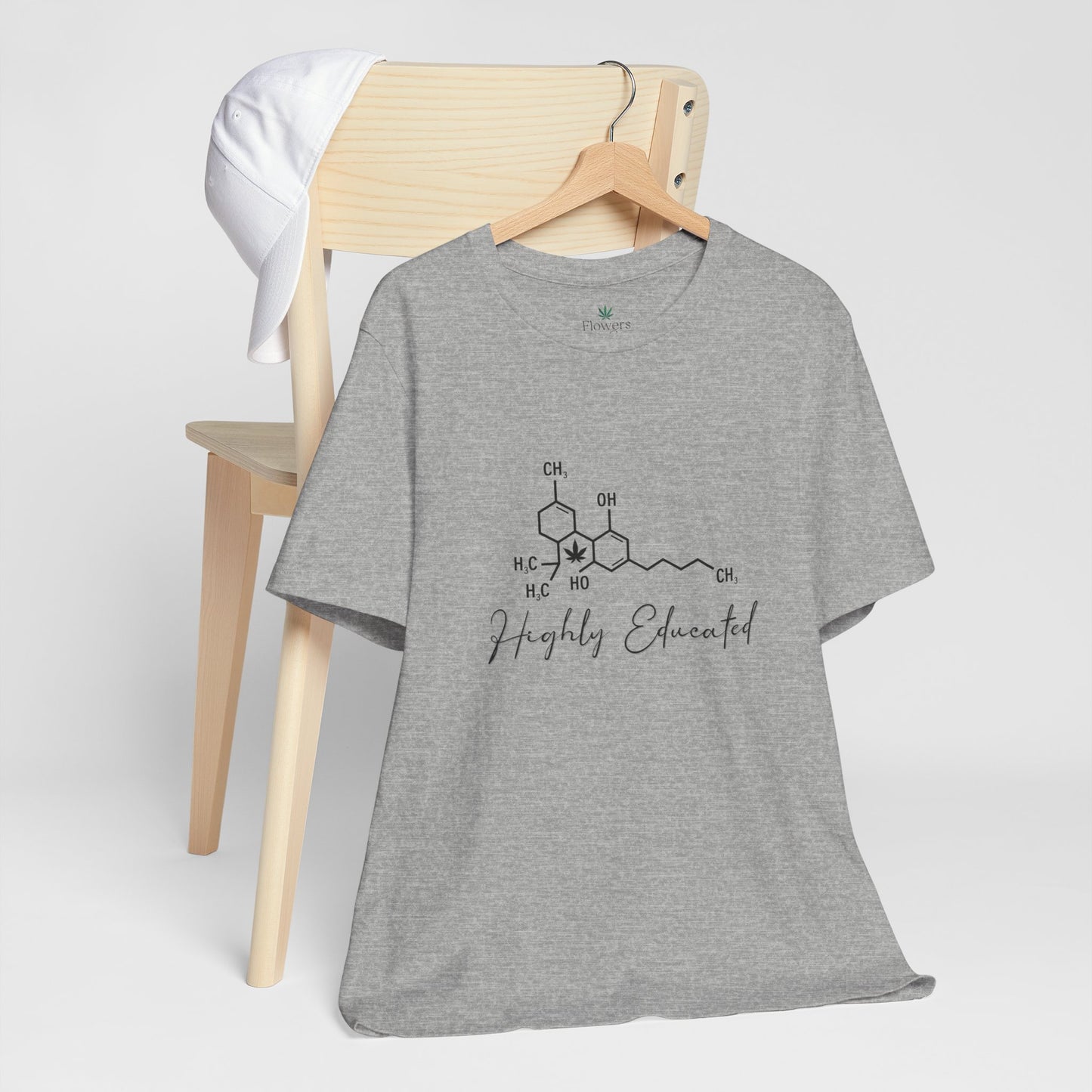 Stoner Pun Tee, Cannabis Chemistry Shirt, Highly Educated Tshirt, Funny Weed Top, Unisex Stoner Gift, 420 Apparel
