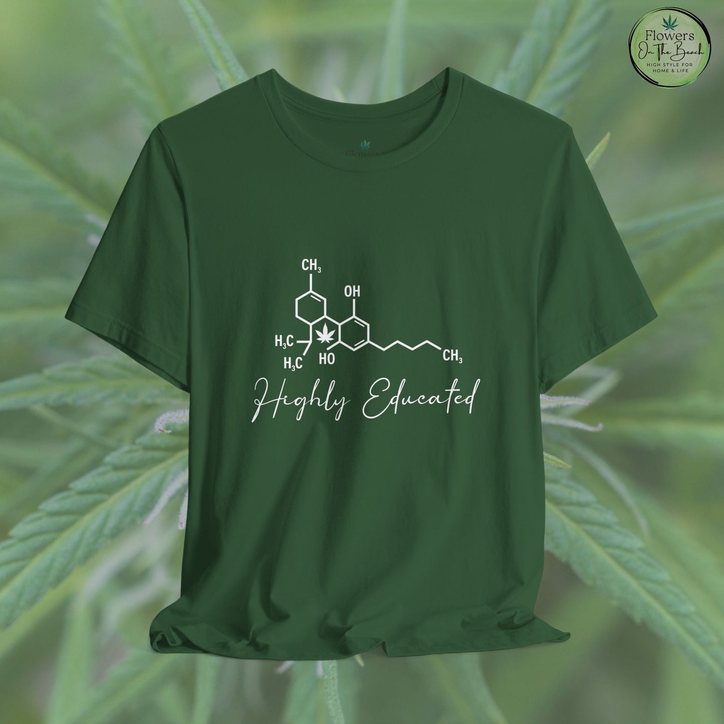Stoner Pun Tee, Cannabis Chemistry Shirt, Highly Educated Tshirt, Funny Weed Top, Unisex Stoner Gift, 420 Apparel