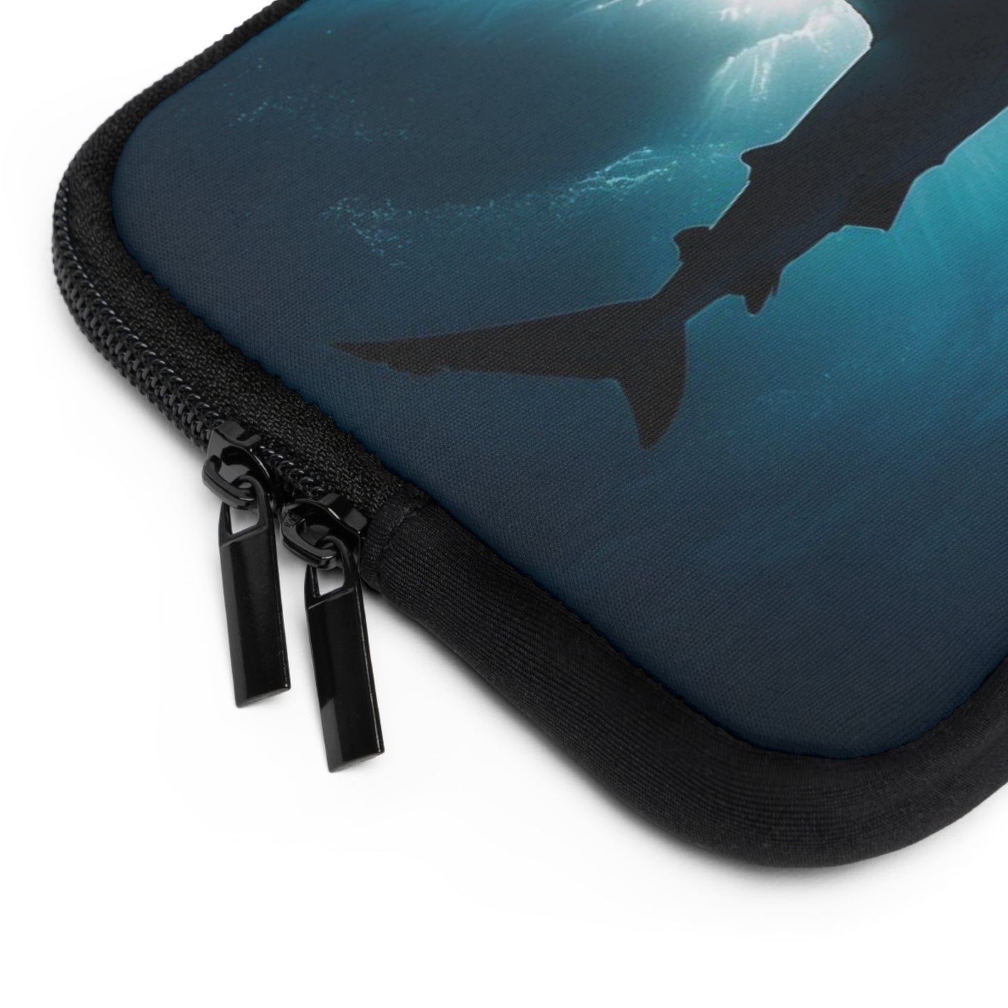 Shark Laptop Sleeve, Whitetip Shark, Shark Lover Gift, Ocean Animal Tech Case, Marine Life Computer Cover