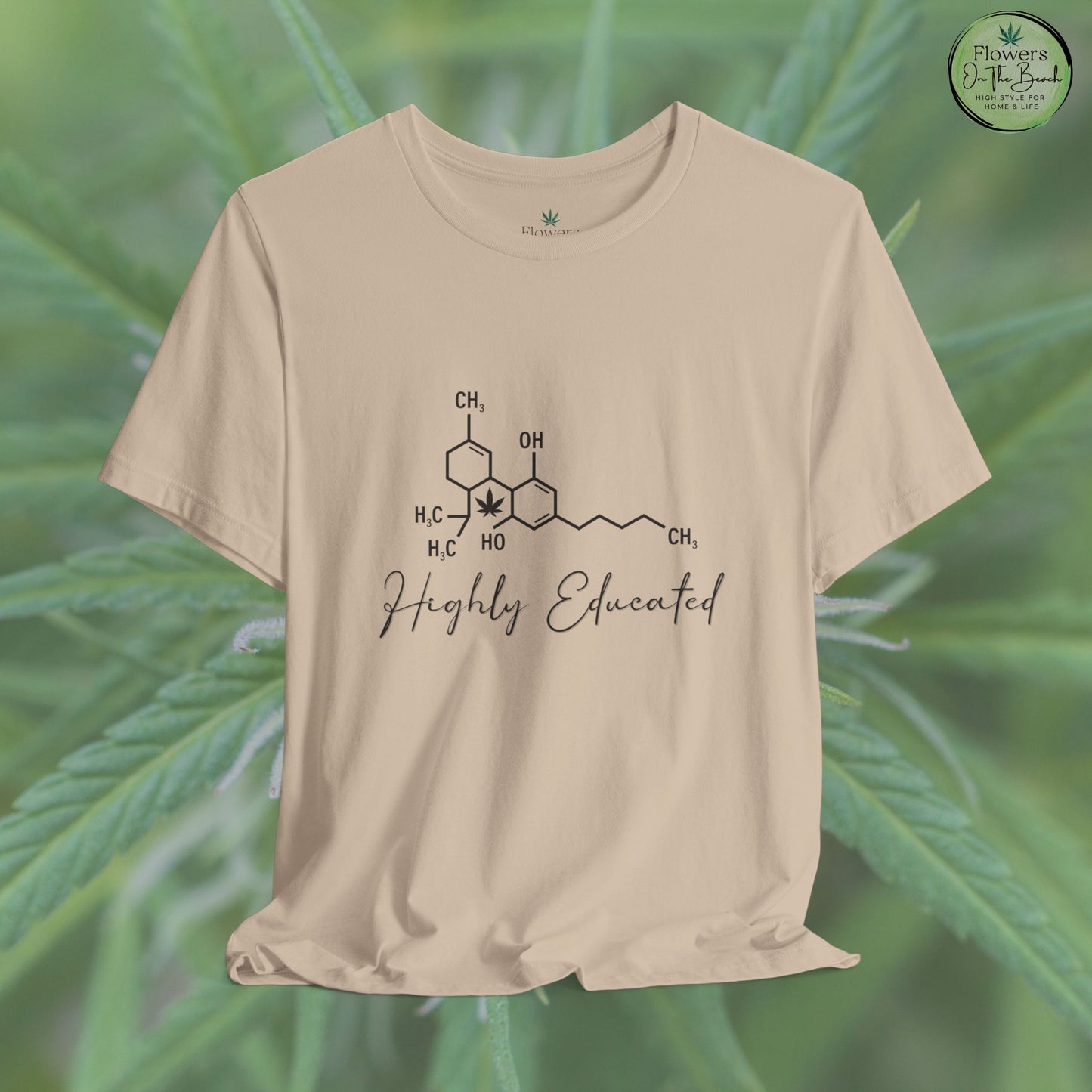 Stoner Pun Tee, Cannabis Chemistry Shirt, Highly Educated Tshirt, Funny Weed Top, Unisex Stoner Gift, 420 Apparel