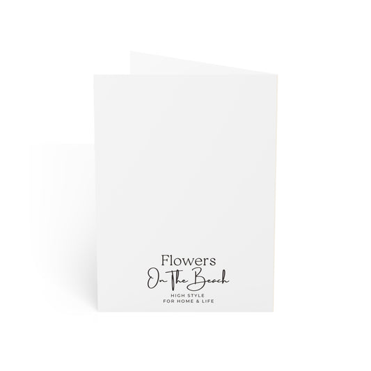 Blank Note Cards, Shell Yeah Beachy Card, Ocean Theme Congrats Card, Handmade Card, Cute Beachy Greeting Cards, Beach Theme Congrats Card