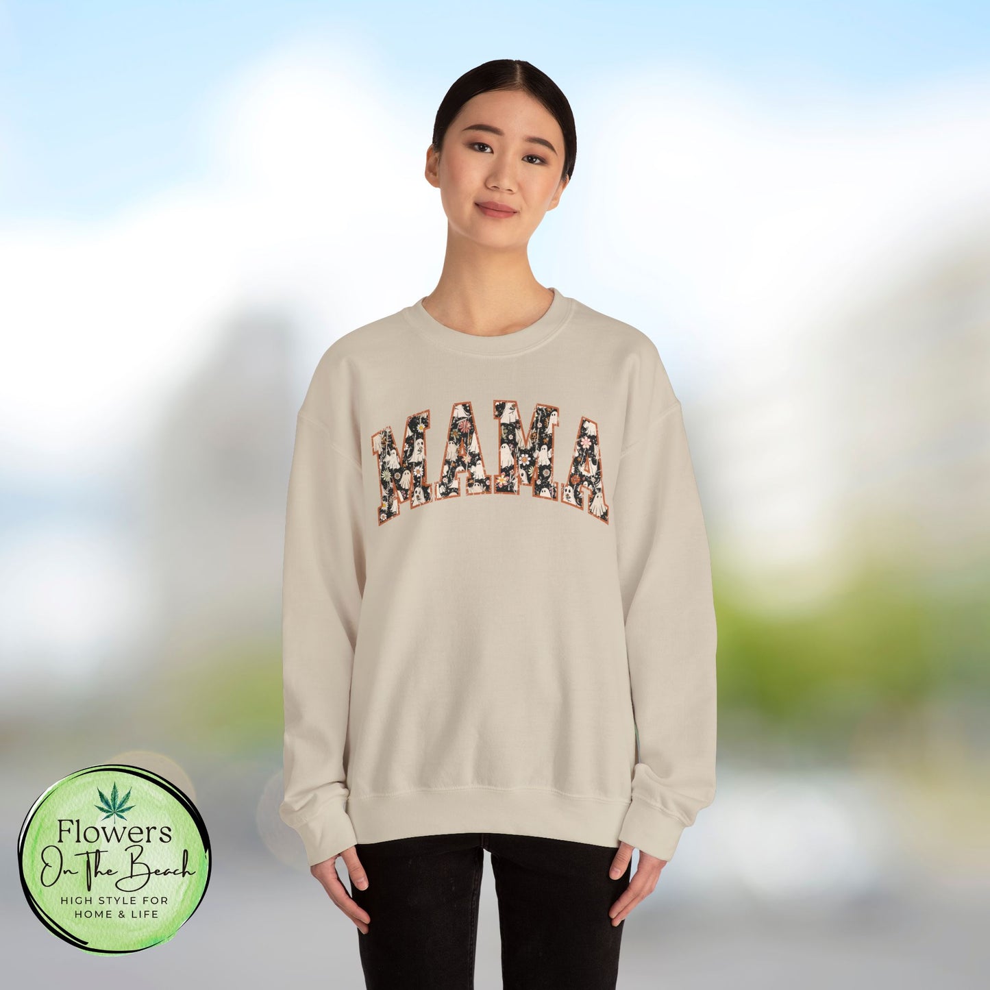 Halloween Mama Letters Sweatshirt
