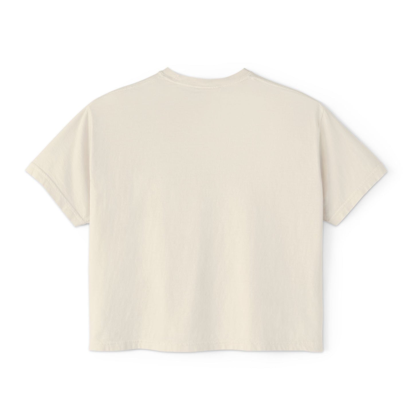 Beachy Women's Boxy Tee, Crop Tshirt, Beach Theme Shirt, Summer Vibes Top, Vacation Apparel