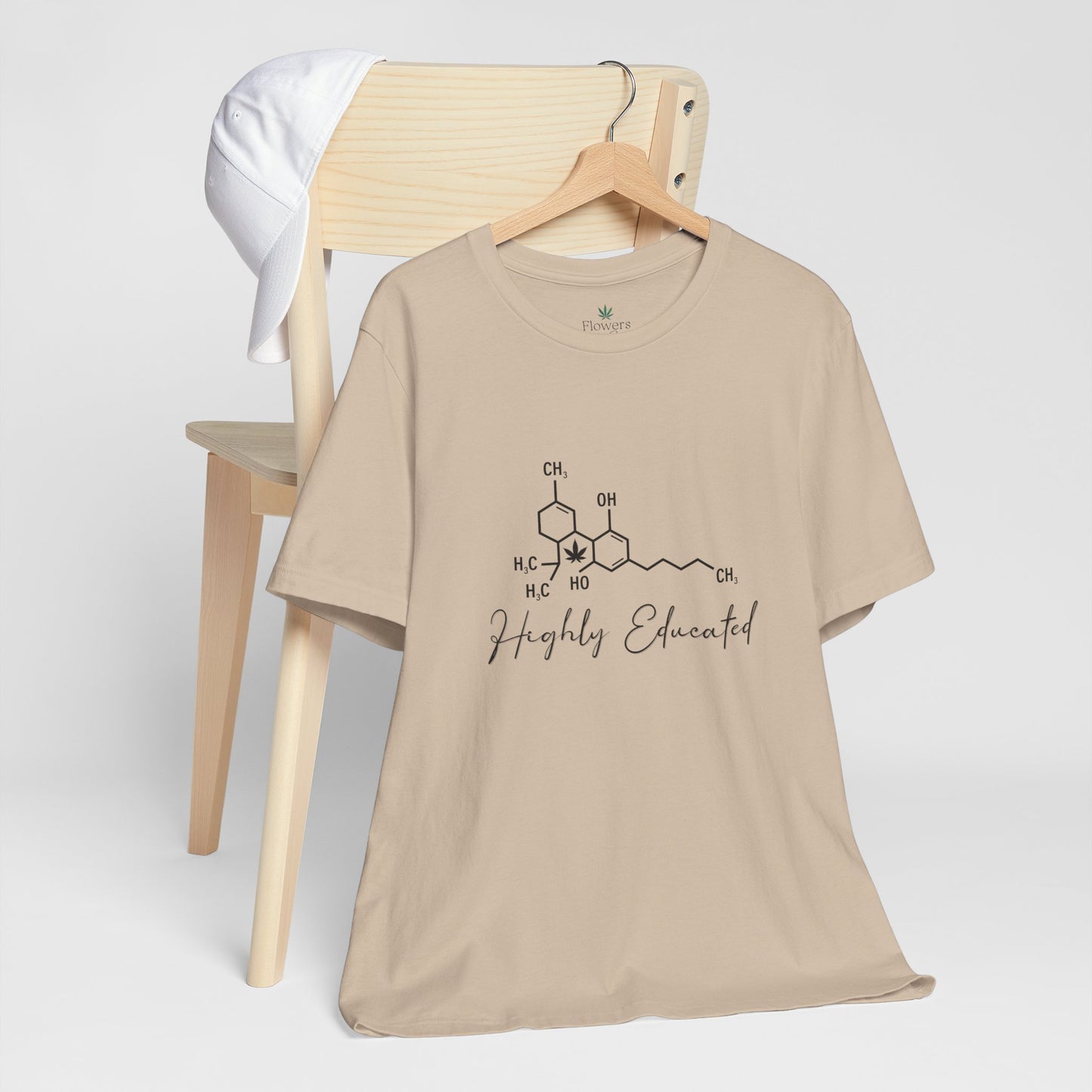 Stoner Pun Tee, Cannabis Chemistry Shirt, Highly Educated Tshirt, Funny Weed Top, Unisex Stoner Gift, 420 Apparel