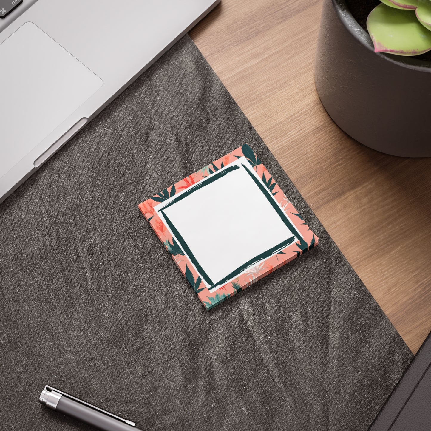 Stylish Cannabis-Inspired Post-its, Classy & Chill Sticky Notes for Anywhere, Marijuana Design, Stoner Stocking Stuffers