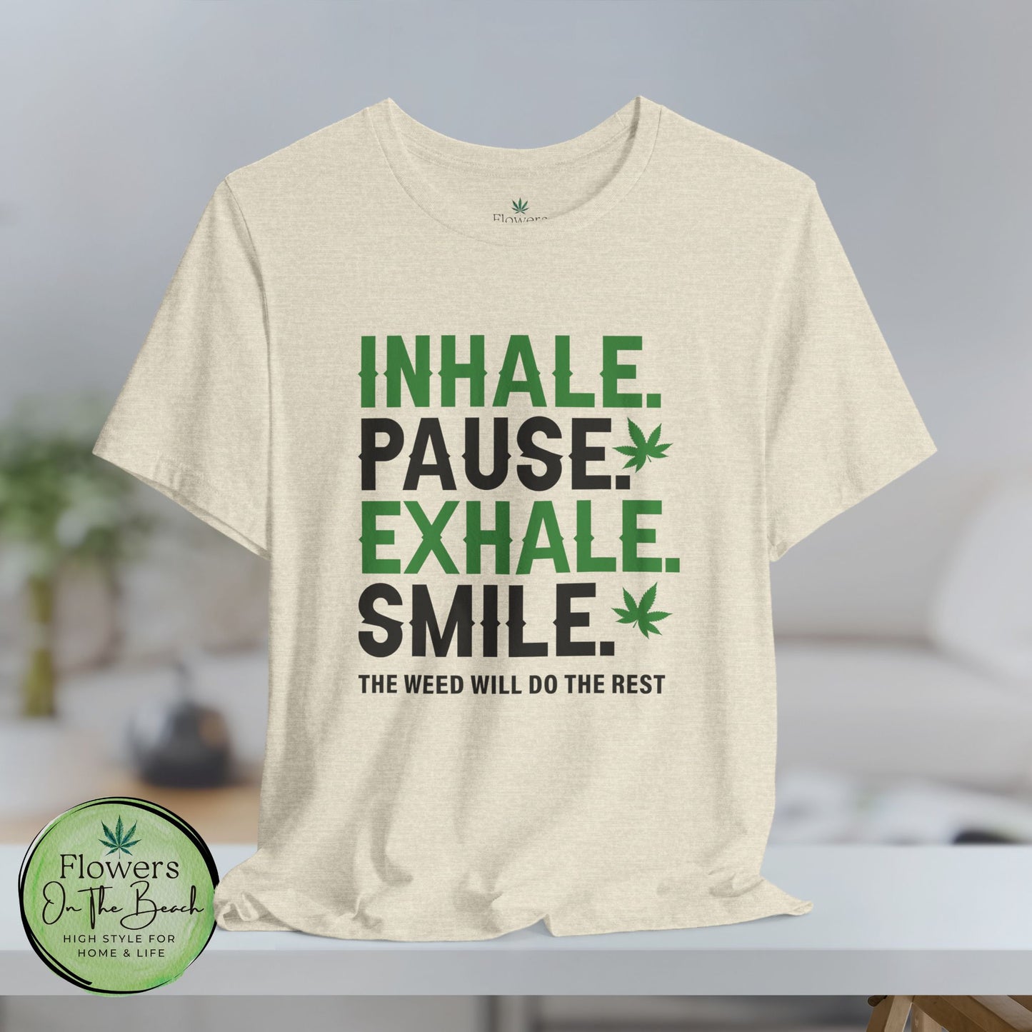Stoner T-Shirt, Cannabis Tee, Weed Shirt, Marijuana Top, Chill Vibes Unisex Jersey Short Sleeve Tee
