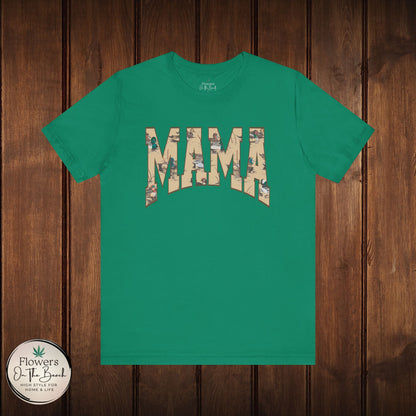 Mama Varsity Letters Duck Tee, Personalized Mama Tee, Mallard Duck Theme Shirt, Country Mama Apparel, Gift for Mom, Wildlife Lover Shirt