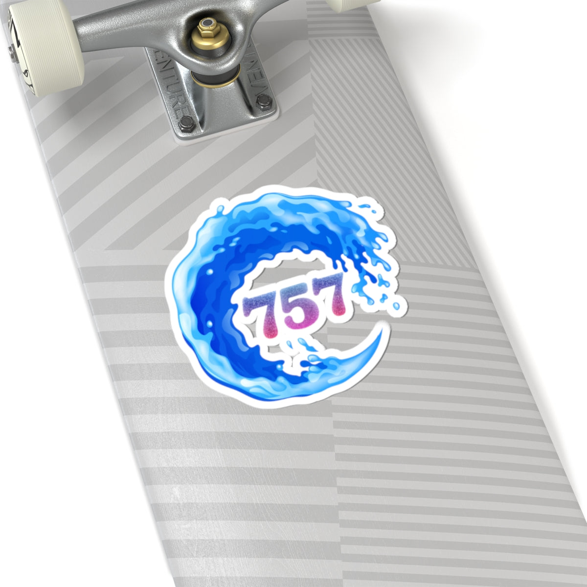 Ocean Wave Kiss-Cut Stickers | Laptop Decals, Water Bottle Stickers, Surfing Decor, Custom Stickers, Beach Lover Gifts