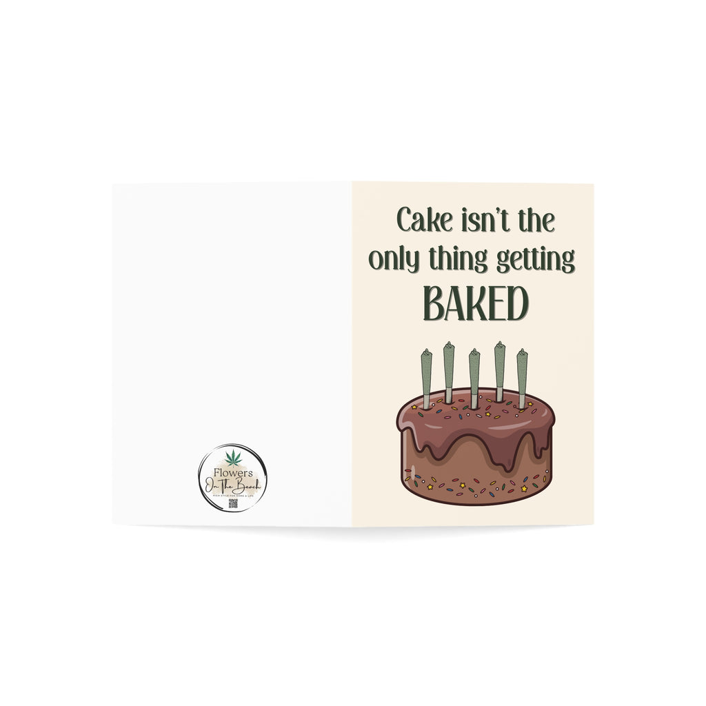 420 Baked Birthday Card (Blank Inside)