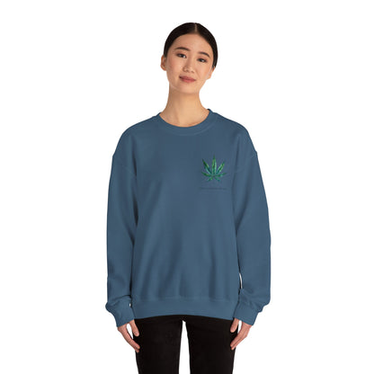 Brand Crewneck, Flowers on the Beach, Stoner Gift, Weed Lover Gift, 420 Gift, Stoner Christmas Gift, Weed Apparel