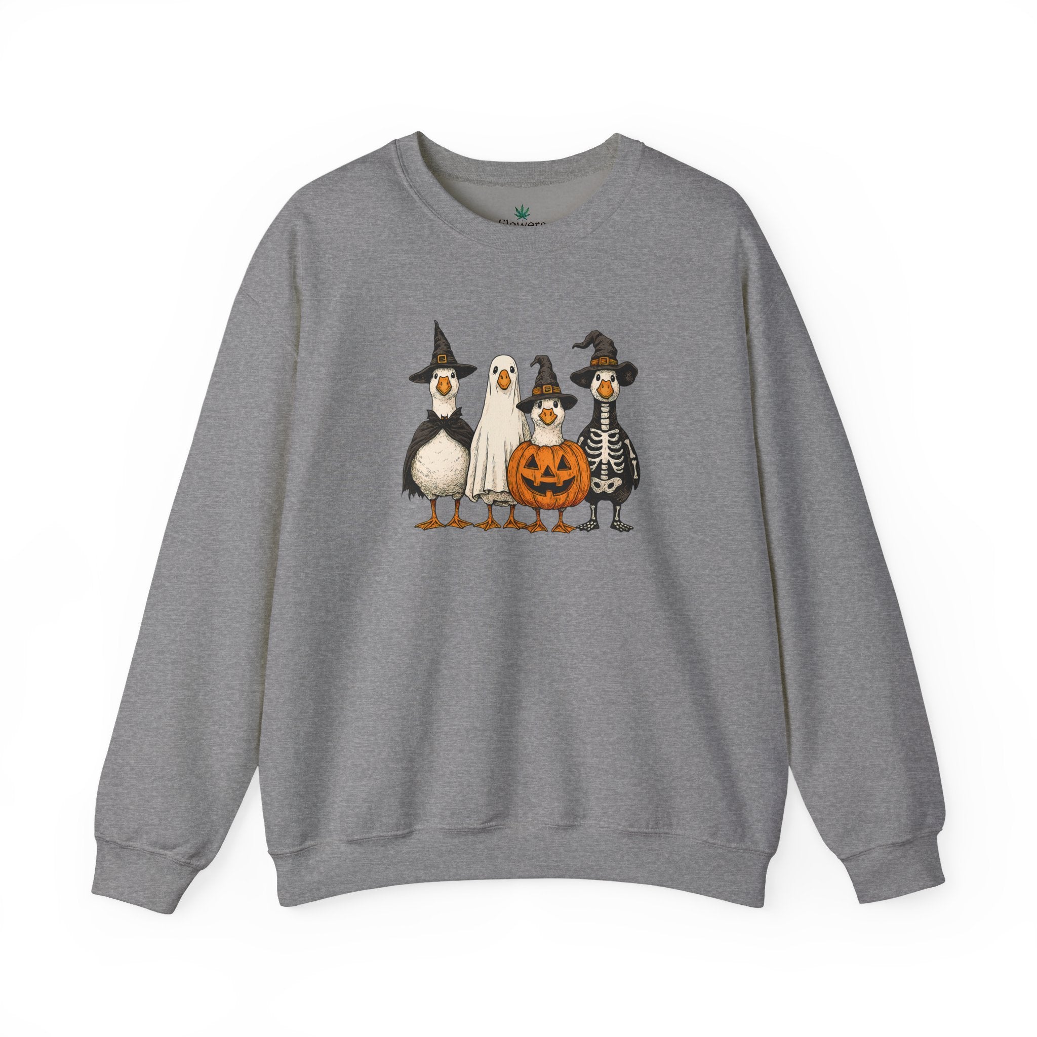 Spooky but Cute Halloween Duck Crewneck Sweatshirt