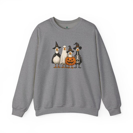 Cute Halloween Crewneck, Halloween Duck, Spooky Halloween Crewneck Sweatshirt, Funny Halloween Attire, Unisex Sweater for Fall, Cozy Sweatshirt, Pumpkin Decor