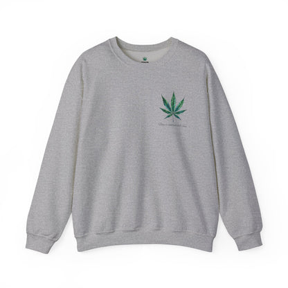 Brand Crewneck, Flowers on the Beach, Stoner Gift, Weed Lover Gift, 420 Gift, Stoner Christmas Gift, Weed Apparel