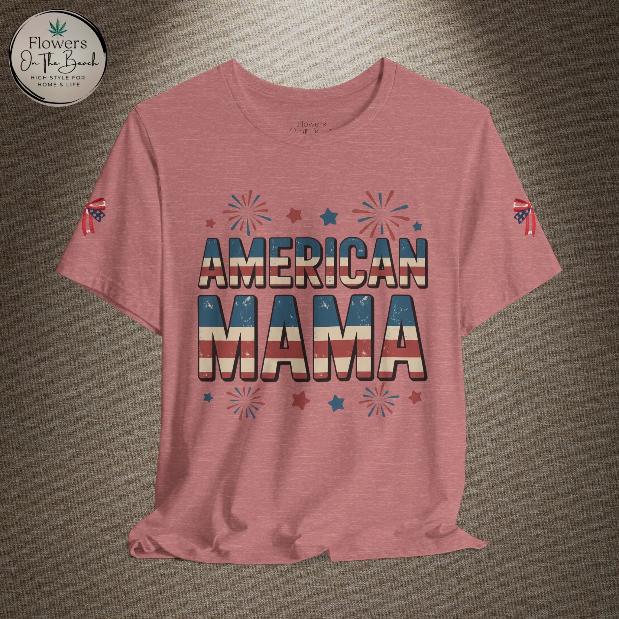 American MAMA 4th of July T-Shirt | Patriotic Mama Tee