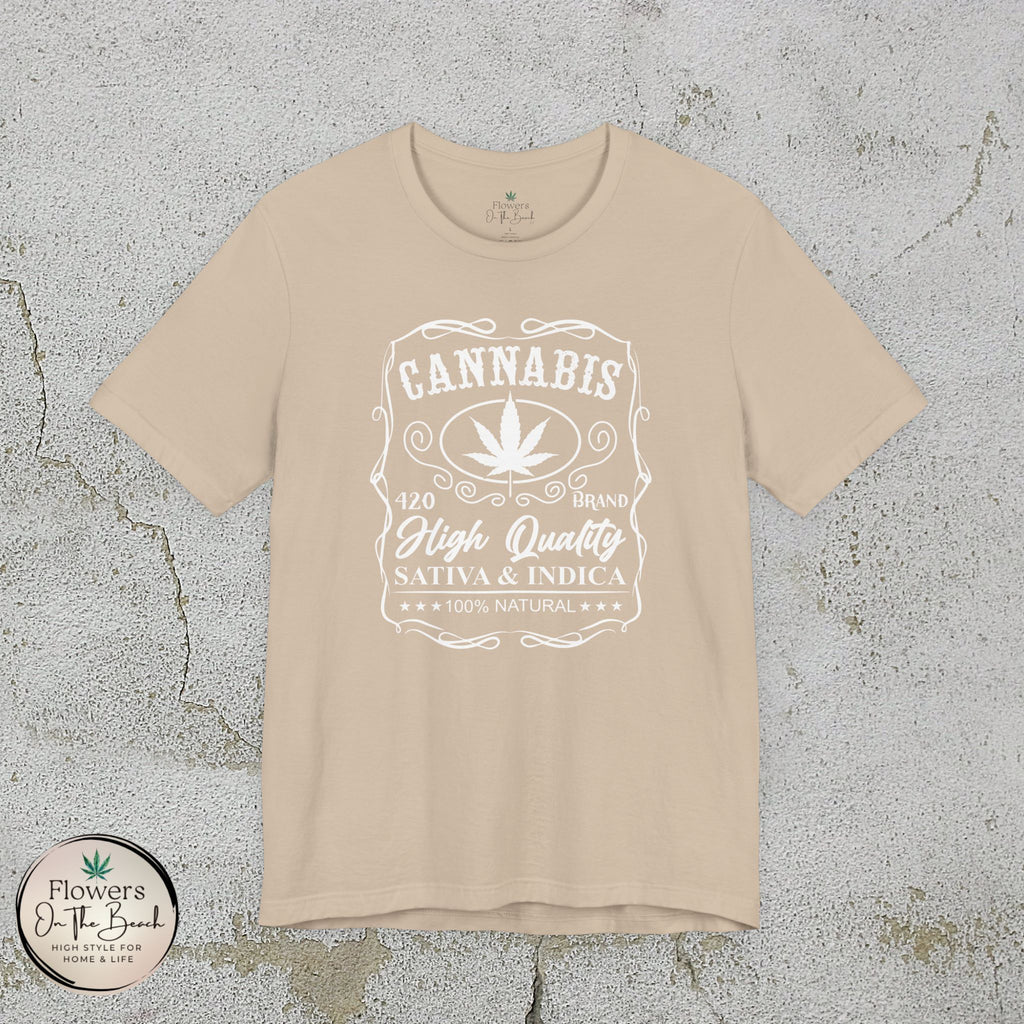 Whiskey-Inspired Cannabis Label Tee