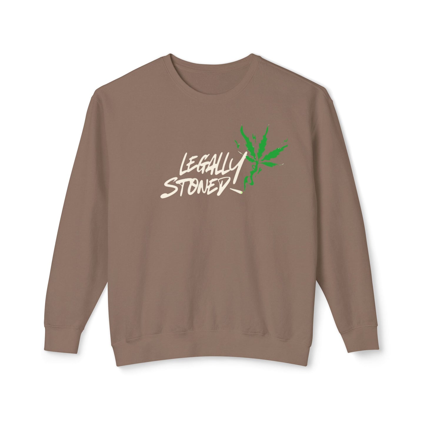 Stoner Gift Long-Sleeved T, Stoner Tshirt Gift, "Legally Stoned" Lightweight Sweatshirt, Gift for Stoner Friend, 420 Sweatshirt