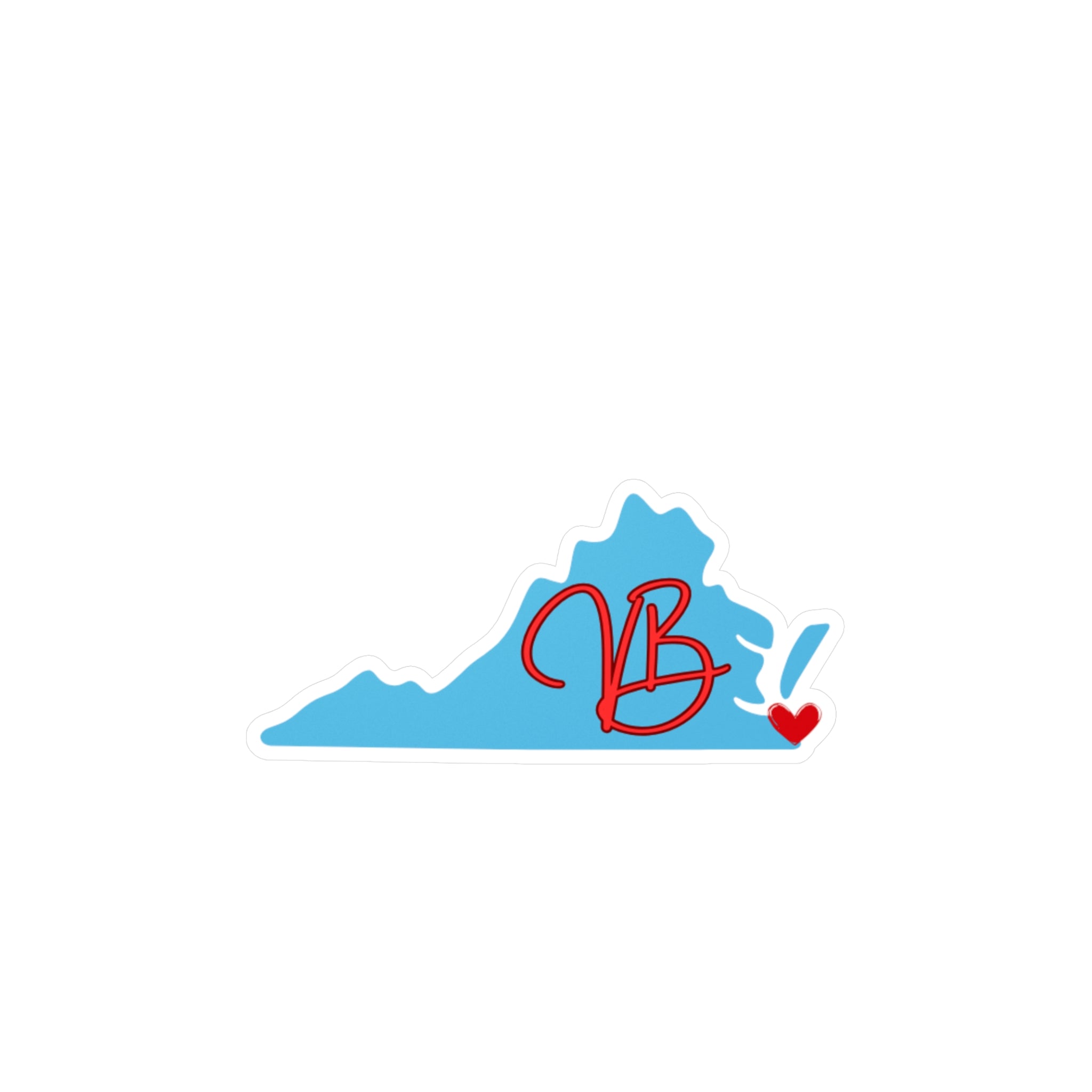 VB Heart Sticker